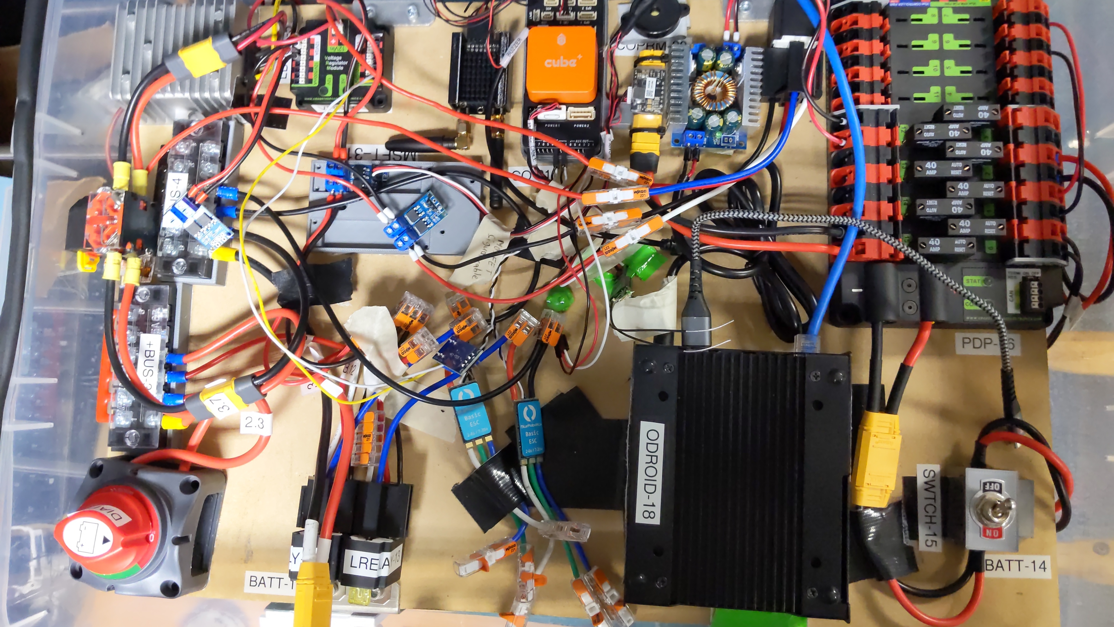 Electrical systems on the boat